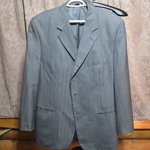 Joseph & Feiss Men's Light Gray Two-Button Suit Jacket